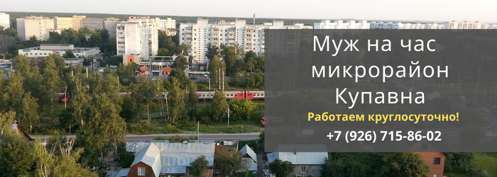 Муж на час, вызвать мастера в микрорайон Купавна